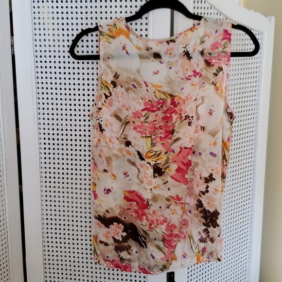 Dress Blouse Top Career Sunny Leigh Floral Top - Picture 2 of 8